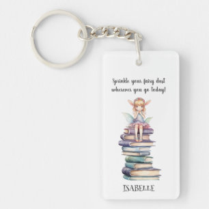Niedliche Fairy Quote Books Personalisiert Schlüsselanhänger