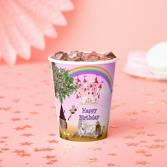 Niedliche Fairy-Themed Party Cups Pappbecher (Insitu)