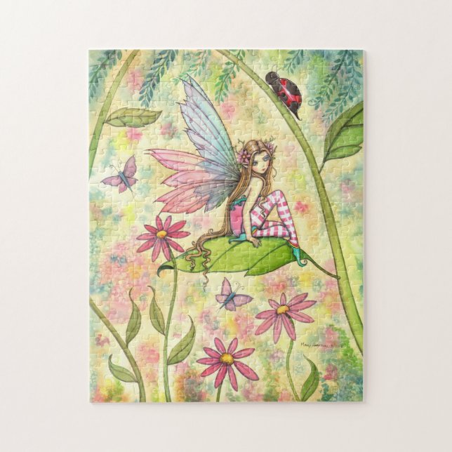 Niedliche Fairy und Ladybug Fantasy Art (Vertikal)