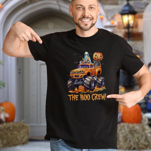 Niedliche Familienmatte Monster LKW Halloween Mans T-Shirt