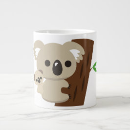 Niedliche Familienmutter Koala Bär mit Kind Jumbo-Tasse