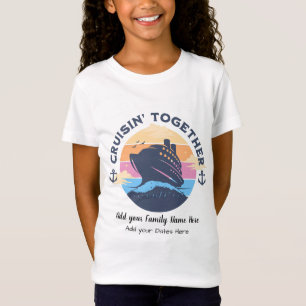 Niedliche Familienreise zusammen Sonnenuntergang P T-Shirt