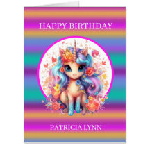niedliche Fantasie Unicorn geben Mädchen Namen