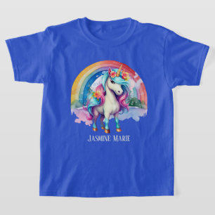 niedliche Fantasie unicorn geben Namensfrau T-Shirt