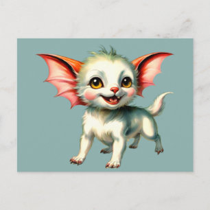 Niedliche Fantasy Animal Postcard Postkarte