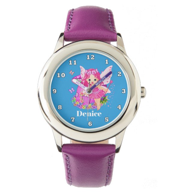 Niedliche Fantasy Faidies Armbanduhr (Vorderseite)