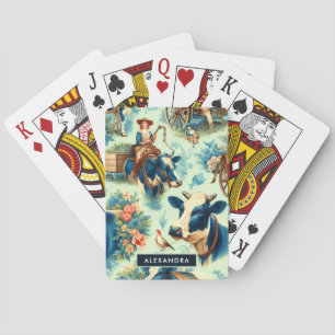 Niedliche Farb- und Aquarellmalerei Spielkarten