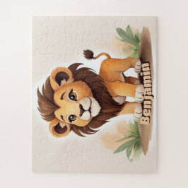 Niedliche Farbe Lion Personalisiert Kids