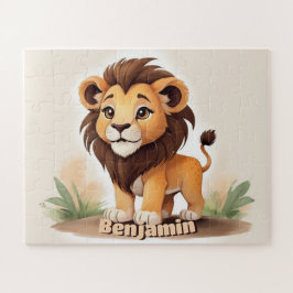 Niedliche Farbe Lion Personalisiert Kids