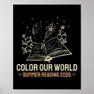 Niedliche Farbe Unsere Welt Sommerlesen 2025 Liebe Poster