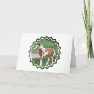 Niedliche Farben-Pony-Gruß-Karte Karte
