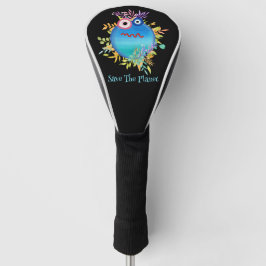 Niedliche Farben retten den Planeten Golf Headcover