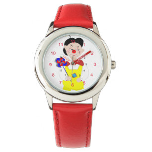 Niedliche, farbenfrohe Armbanduhr für den Zirkus