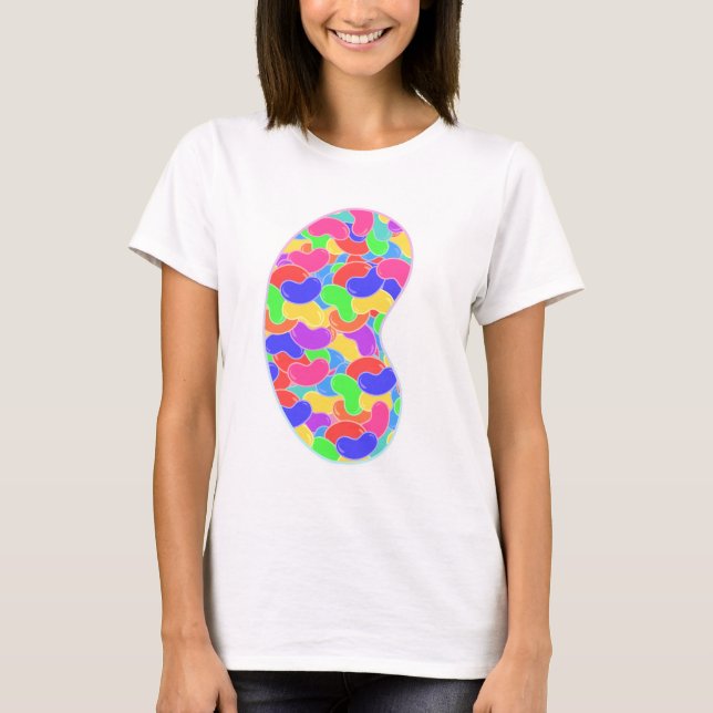 Niedliche Farbenfrohe epische Jellybeans Candy Fun T-Shirt (Vorderseite)