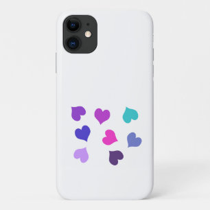 Niedliche farbenfrohe Herzen Case-Mate iPhone Hülle