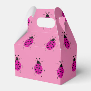 Niedliche, farbenfrohe Ladybugs, glücklicher Char Geschenkschachtel