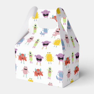 Niedliche farbenfrohe Monster Funny Kids Pattern Geschenkschachtel
