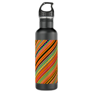 Niedliche, farbenfrohe, native Aztec-Muster Edelstahlflasche