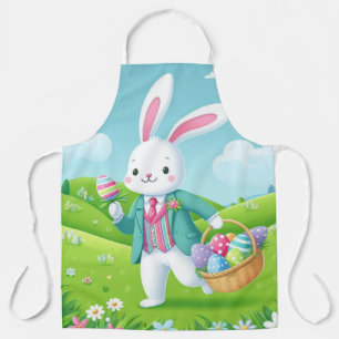 Niedliche, farbenfrohe Osterhase Schürze