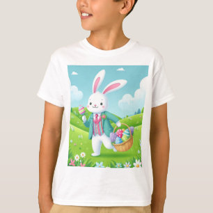 Niedliche, farbenfrohe Osterhase T-Shirt