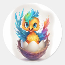 Niedliche Farbenfrohe Phoenix-Schläge