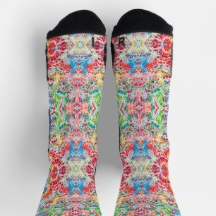 Niedliche farbenfrohe Vintage florale iPhone Brief Socken