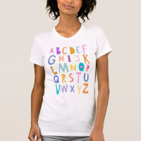 Niedliche farbenfrohe Wacky Alphabet Lernen ABC Br