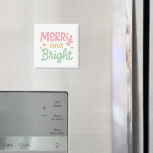 Niedliche Farbenfrohe Weihnachten Magnet