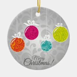 Niedliche, farbenfrohe Weihnachtsdekorationen Keramik Ornament
