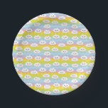 Niedliche Farbenfrohe Wellen Emoji Kawaii Wolken Pappteller<br><div class="desc">Fügen Sie Ihren Geschenken einen niedlichen und farbenfrohen Akzent mit diesem kawaii emoji wolds Papier Teller. Es zeigt kawaii Wolken mit bunten Wellen Muster. Diese Teller aus Cloud-Musterpapier sind ideal für Babyduschen und Geburtstage.</div>