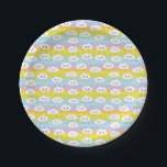 Niedliche Farbenfrohe Wellen Emoji Kawaii Wolken Pappteller<br><div class="desc">Fügen Sie Ihren Geschenken einen niedlichen und farbenfrohen Akzent mit diesem kawaii emoji wolds Papier Teller. Es zeigt kawaii Wolken mit bunten Wellen Muster. Diese Teller aus Cloud-Musterpapier sind ideal für Babyduschen und Geburtstage.</div>