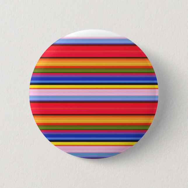 Niedliche, farbenfrohe Zauberstreifen Button (Vorderseite)