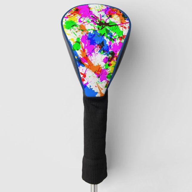 Niedliche Farbgestaltung von Spritzern Golf Headcover (Vorderseite)