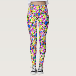 Niedliche Farbgestaltung von Spritzern Leggings