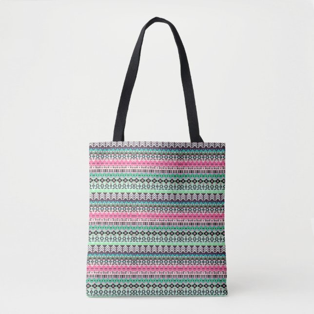 Niedliche, farbige Aztec-Muster Tasche (Vorderseite)