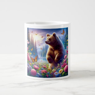Niedliche, farbige Bären und Schmetterlinge Jumbo-Tasse