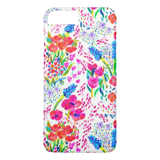 Niedliche farbige Blume Case-Mate iPhone Hülle (Rückseite)