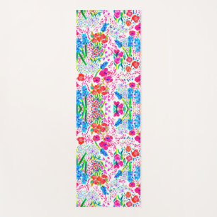 Niedliche farbige Blume Yogamatte