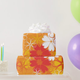 Niedliche farbige Daisy Illustration Blumenmuster Geschenkpapier