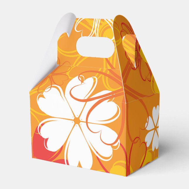 Niedliche farbige Daisy Illustration Blumenmuster Geschenkschachtel (Vorderseite)