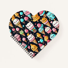 Niedliche, farbige Eistöcken Notizbuch