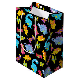 Niedliche Farbige Funny Unisex Black Baby Dinosaur Mittlere Geschenktüte