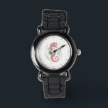 Niedliche Farbige Glitterie Seepferd Illustration Armbanduhr<br><div class="desc">Farbenfrohe niedlich glitzernde Seepferd Aquarellbild.</div>