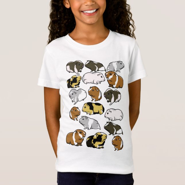 Niedliche farbige Guinea T-Shirt (Vorderseite)