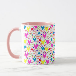 Niedliche farbige Herzen Muster Case-Mate iPhone G Tasse