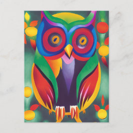 Niedliche farbige Holografie Postkarte