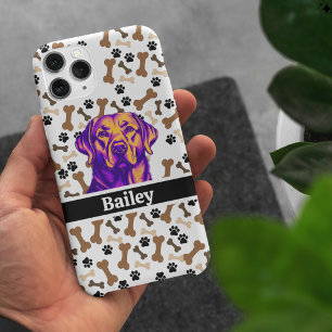 Niedliche farbige Hunde und Leckereien Personalisi Case-Mate iPhone 14 Hülle
