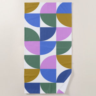 Niedliche Farbige moderne geometrische Formen Must Strandtuch