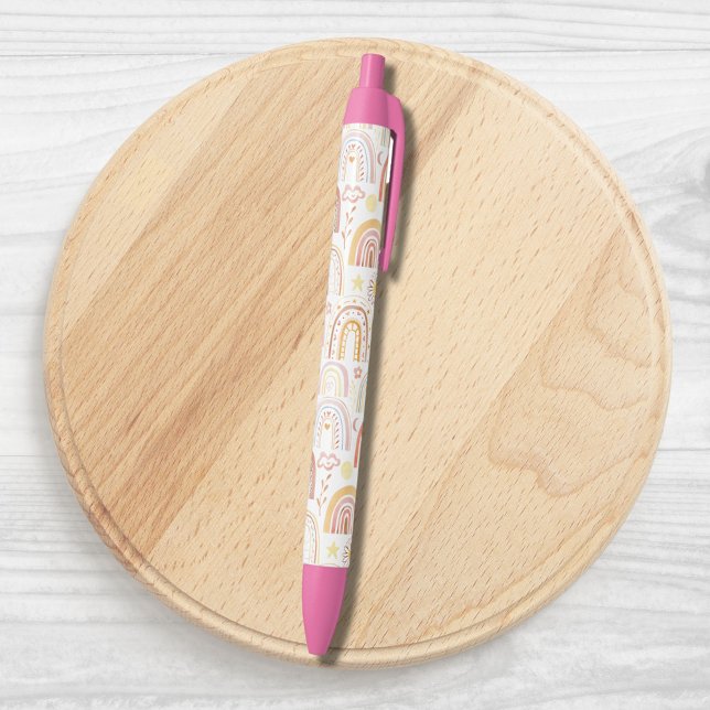 Niedliche farbige Regenbogen und Daisy-Blume Abstr Kugelschreiber (Close up)