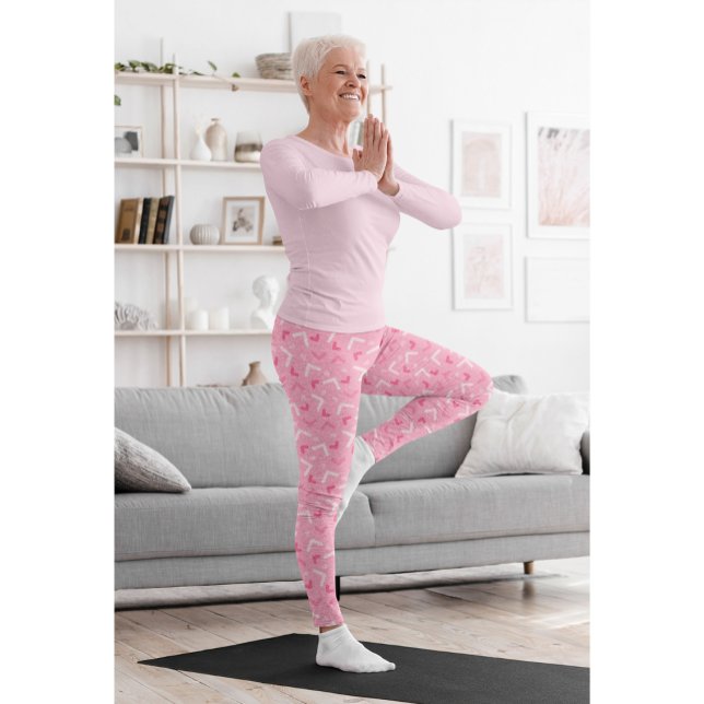 Niedliche farbige Rosa Frauen bläst Leggings (Von Creator hochgeladen)